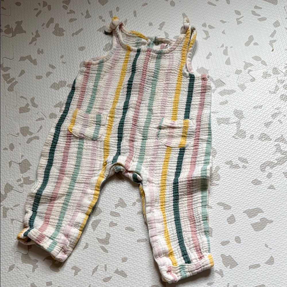 The Littlest striped romper